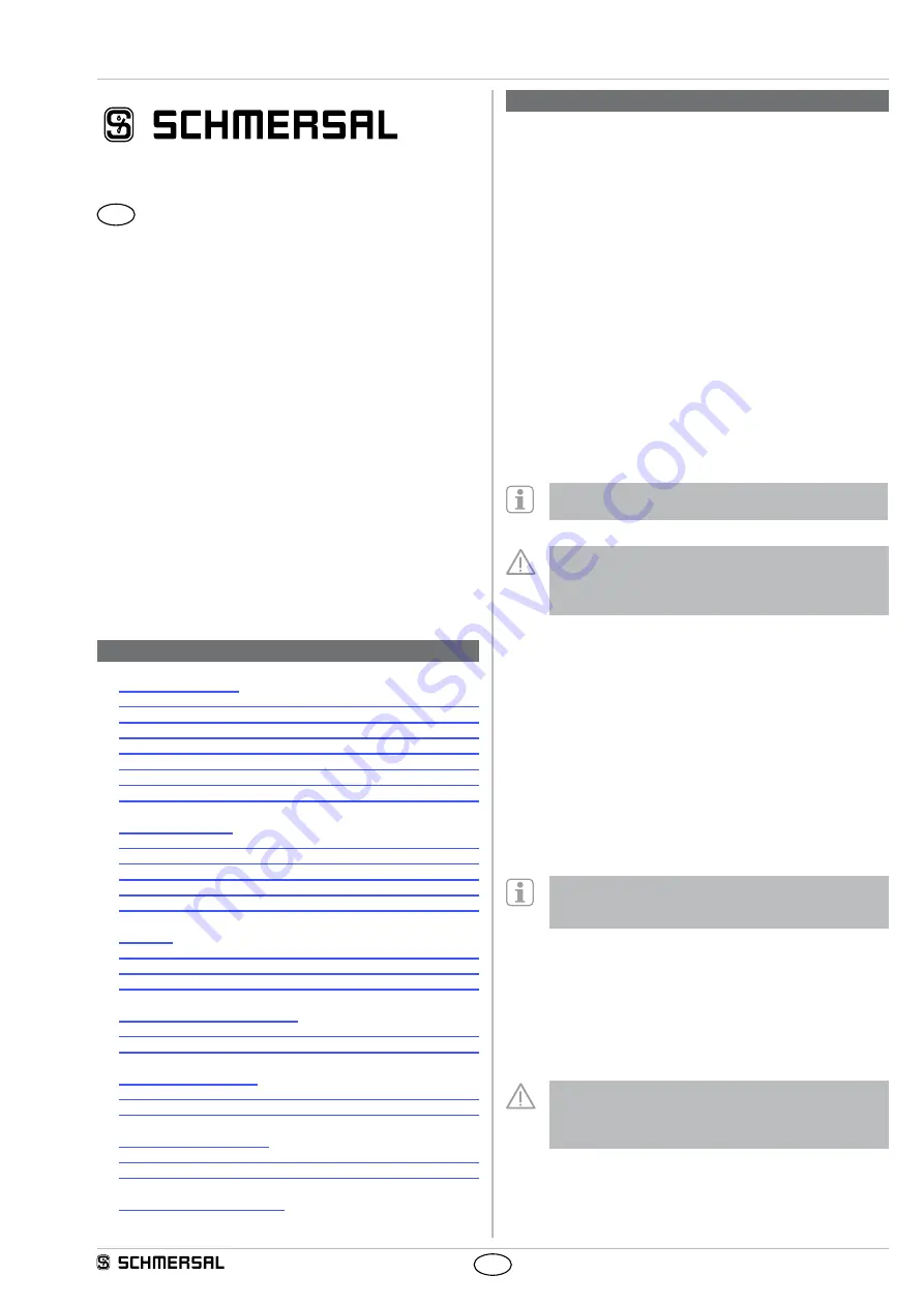 schmersal AZ 415-02/02YPK-2537-1 Operating Instructions Download Page 1