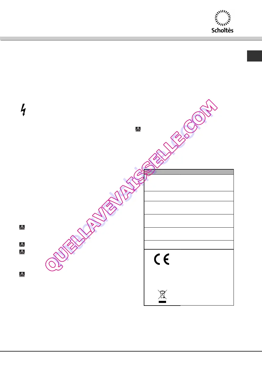 SCHOLTES LTE 14-3206 Operating Instructions Manual Download Page 51