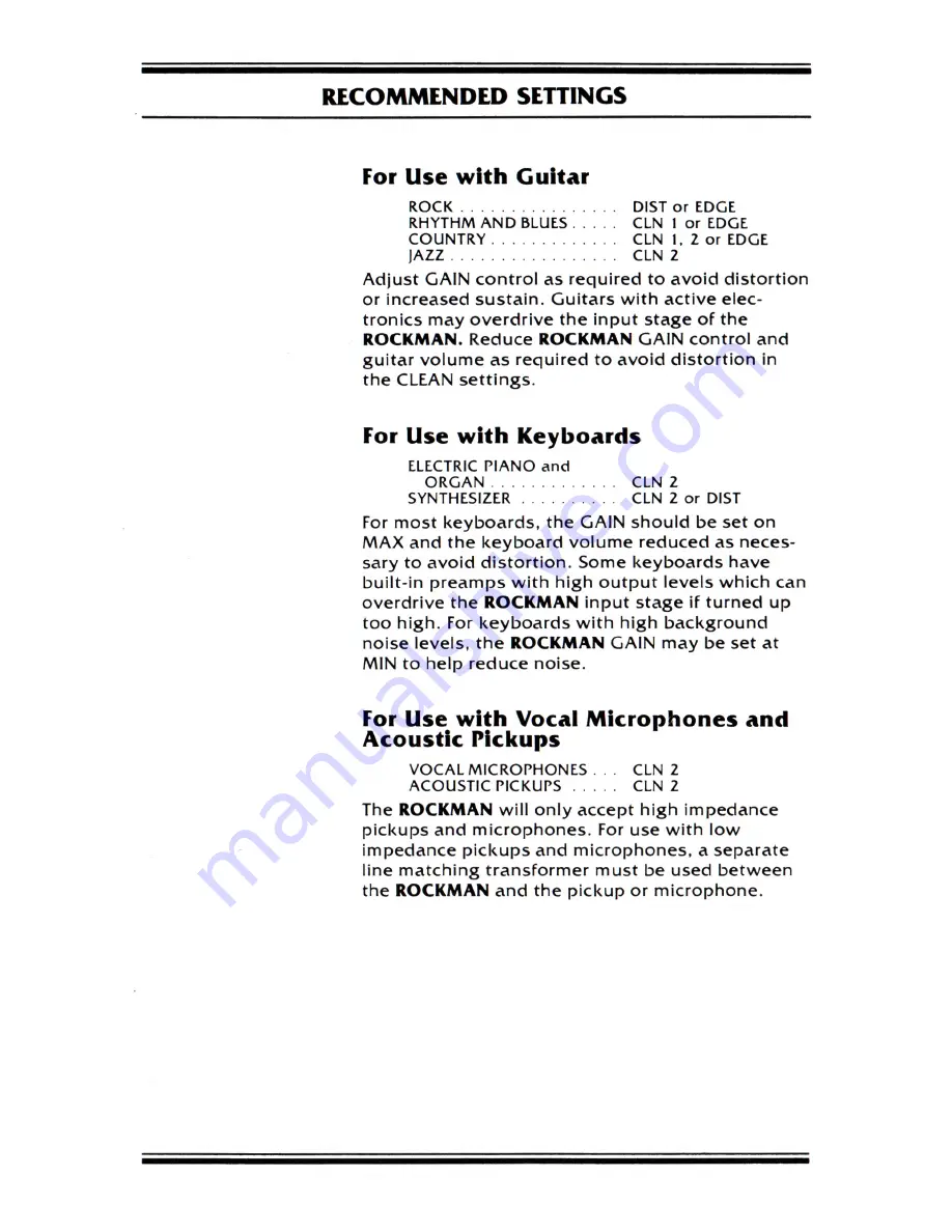 Scholz Research & Development Rockman Ultralight Operating Manual Download Page 6