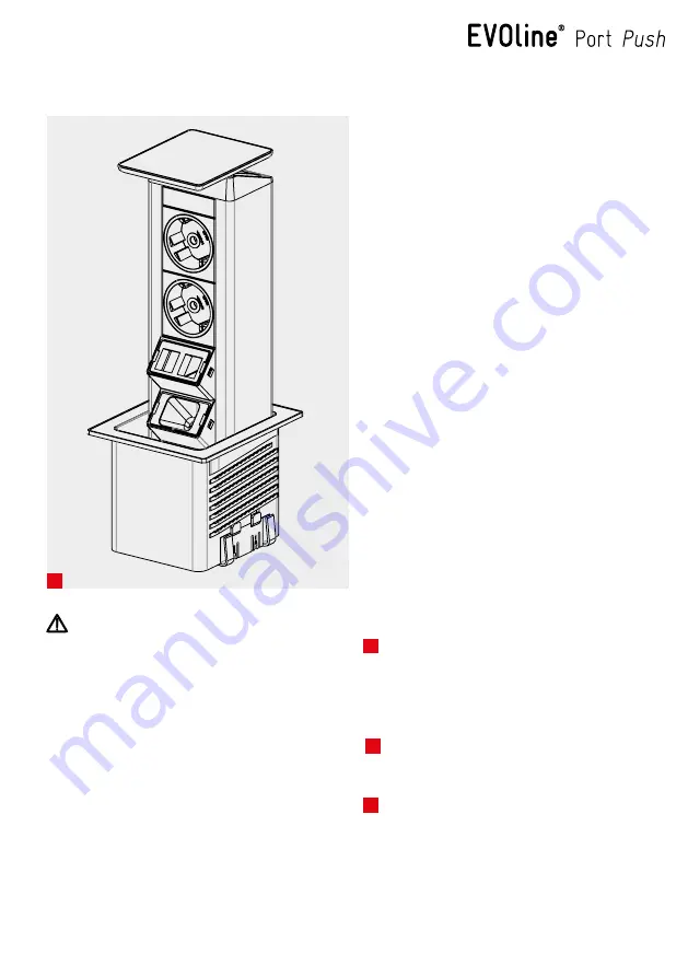 Schulte Elektrotechnik EVOline Port Push Скачать руководство пользователя страница 9