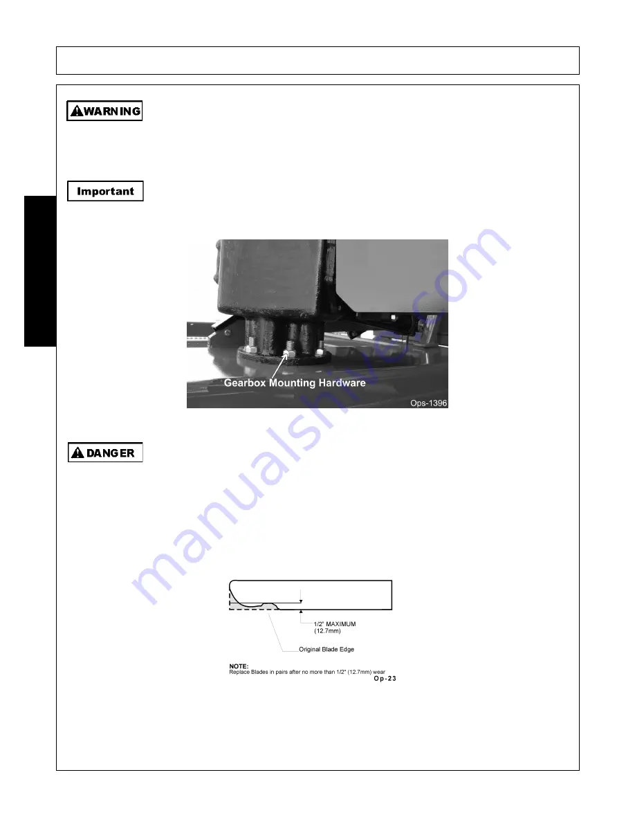 Schulte FX-520 Operator'S Manual Download Page 78