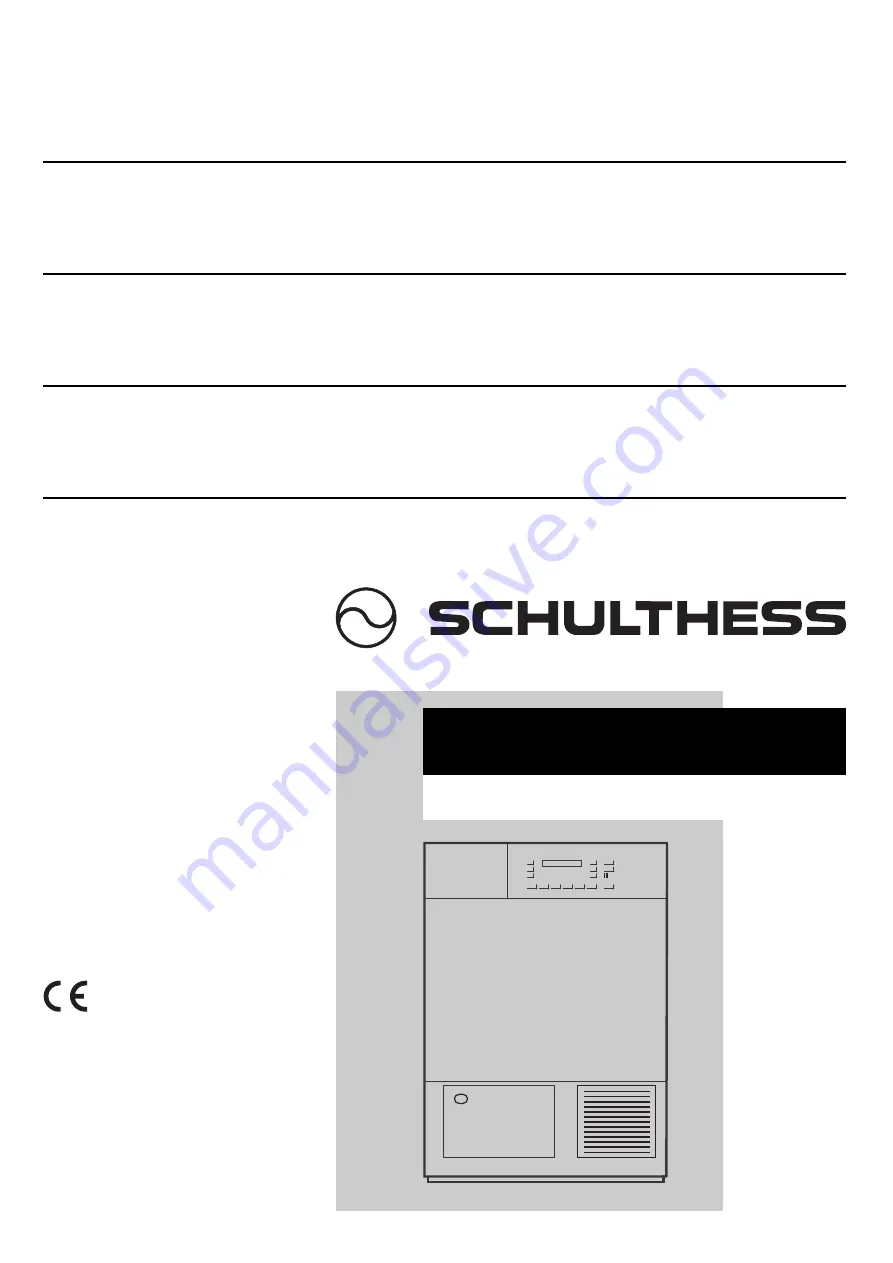 Schulthess 6697.0 Instructions For The Use Download Page 1