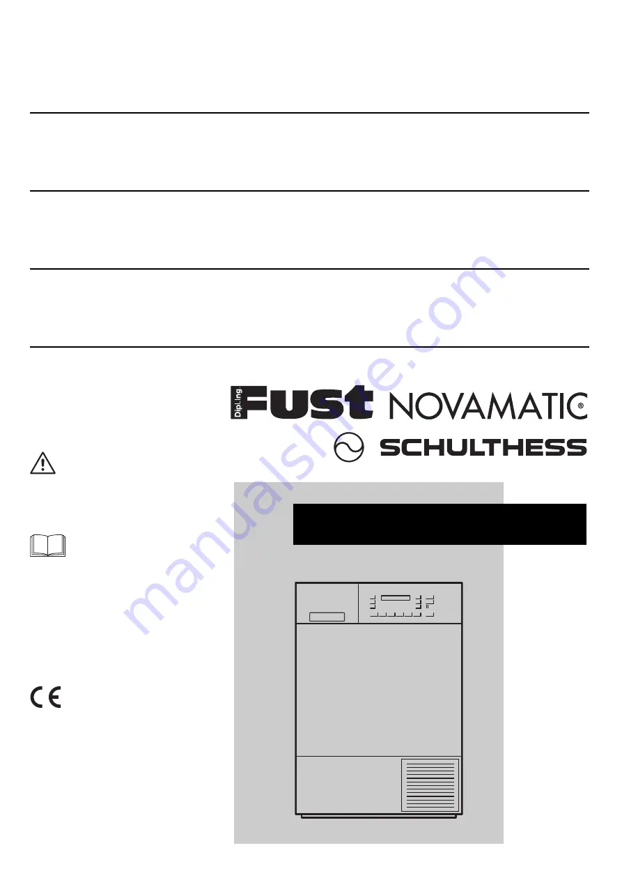 Schulthess 7297.1 Instructions For The Use Download Page 1