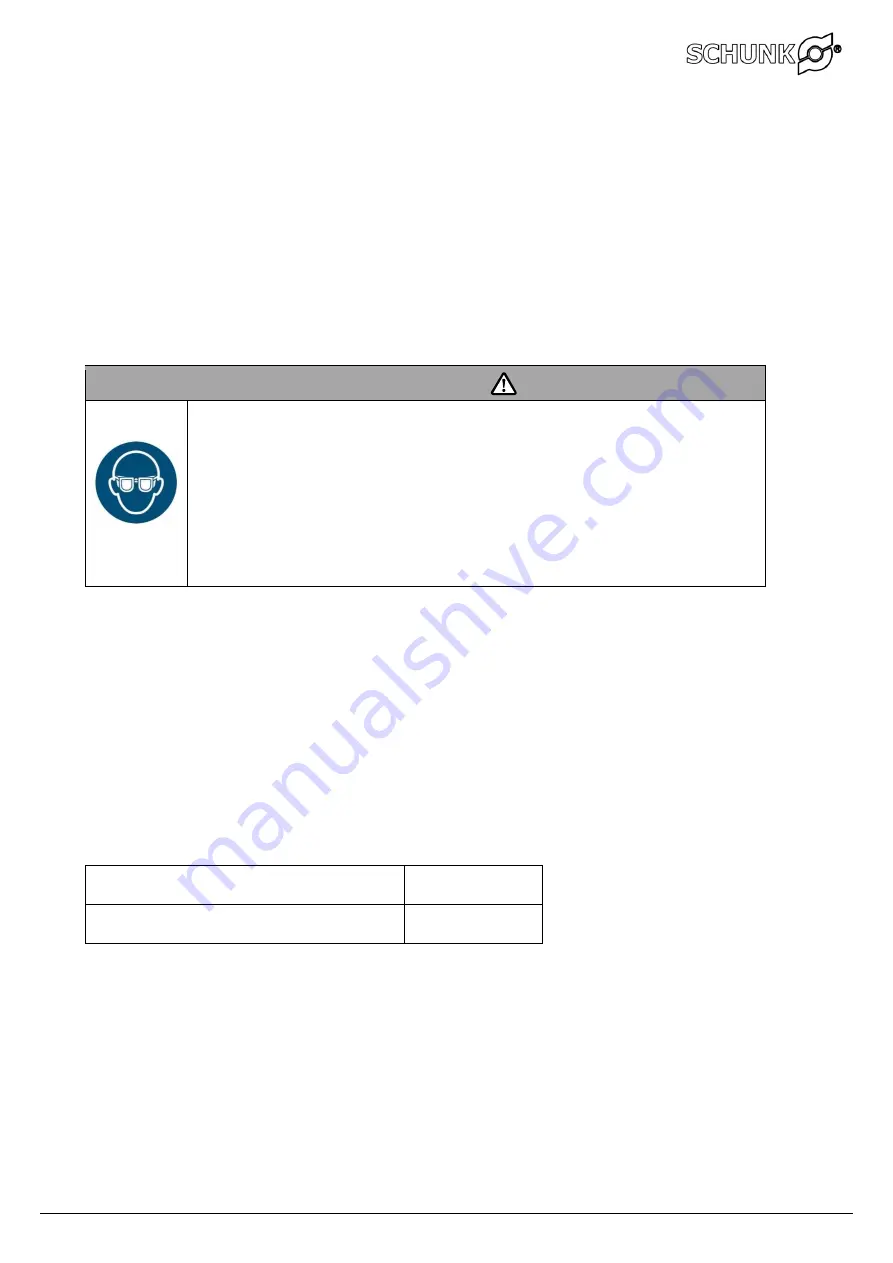 SCHUNK KSC 80 L-130 Installation And Operating Instruction Download Page 19