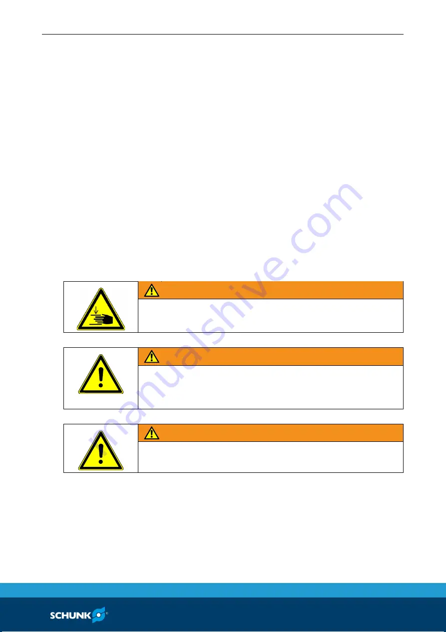 SCHUNK MPG-plus Assembly And Operating Manual Download Page 9