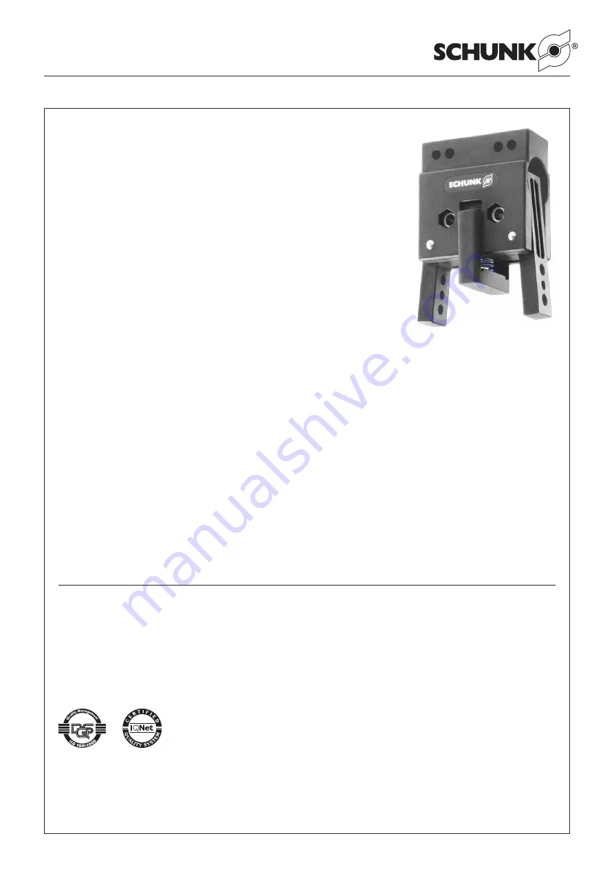 SCHUNK SGB Скачать руководство пользователя страница 1