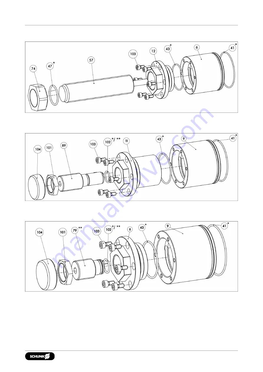 SCHUNK SRU-plus20-60 Assembly And Operating Manual Download Page 77