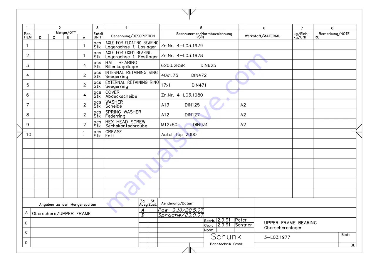 SCHUNK WBL 85 Balfour Beatty Maintenance And Operating Manual Download Page 51