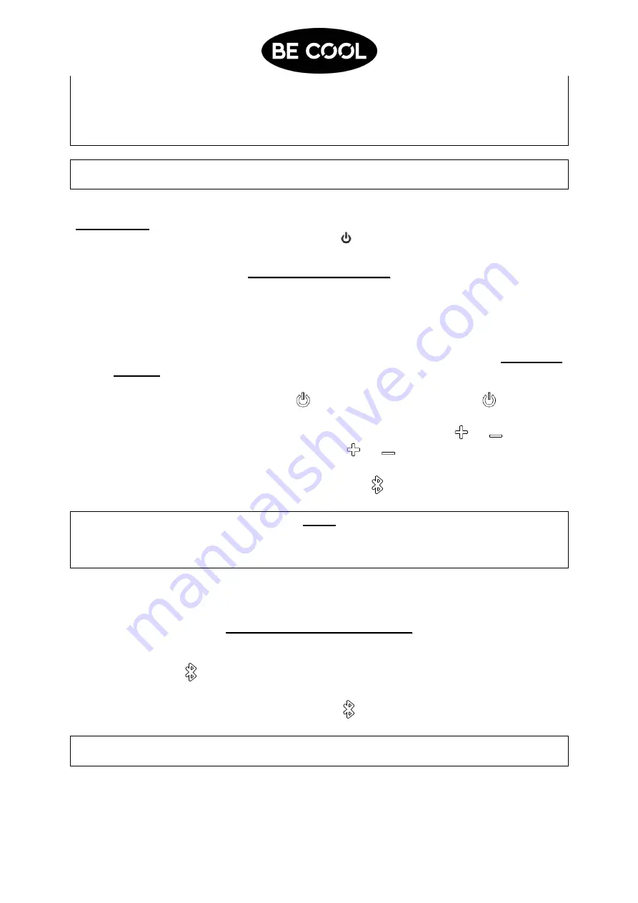 Schuss BE COOL Soundtube Ultimate BC30BTS2002STX Instruction Manual Download Page 10