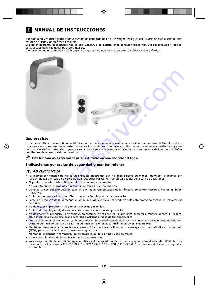 Schwaiger 704992 Instruction Manual Download Page 18