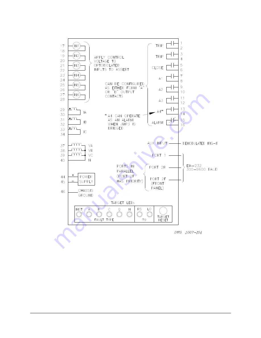 Schweitzer Engineering Laboratories SEL-251 Instruction Manual Download Page 19