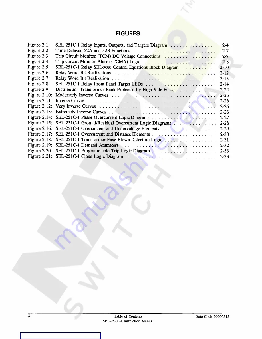 Schweitzer Engineering Laboratories SEL-251C-1 Скачать руководство пользователя страница 16