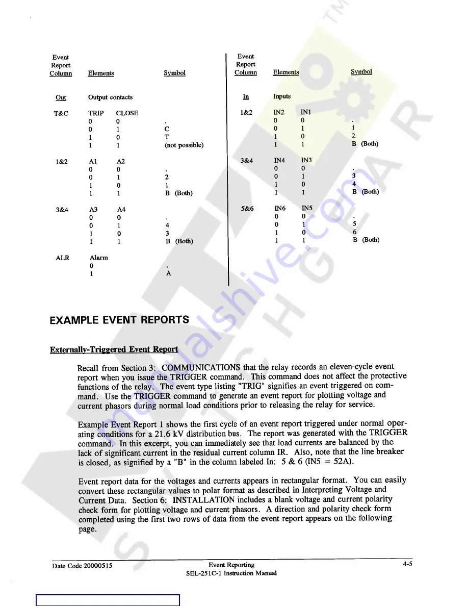 Schweitzer Engineering Laboratories SEL-251C-1 Instruction Manual Download Page 93