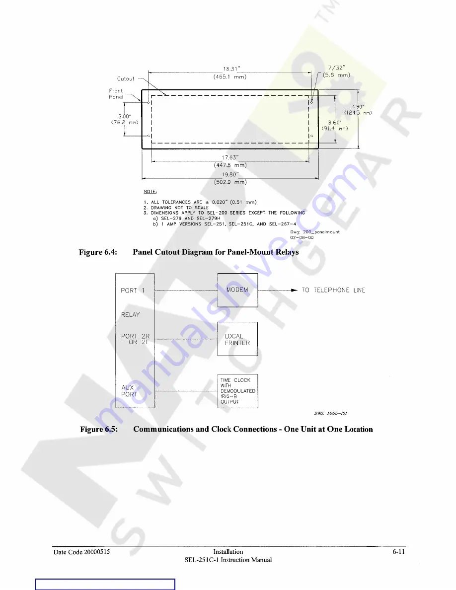 Schweitzer Engineering Laboratories SEL-251C-1 Instruction Manual Download Page 131