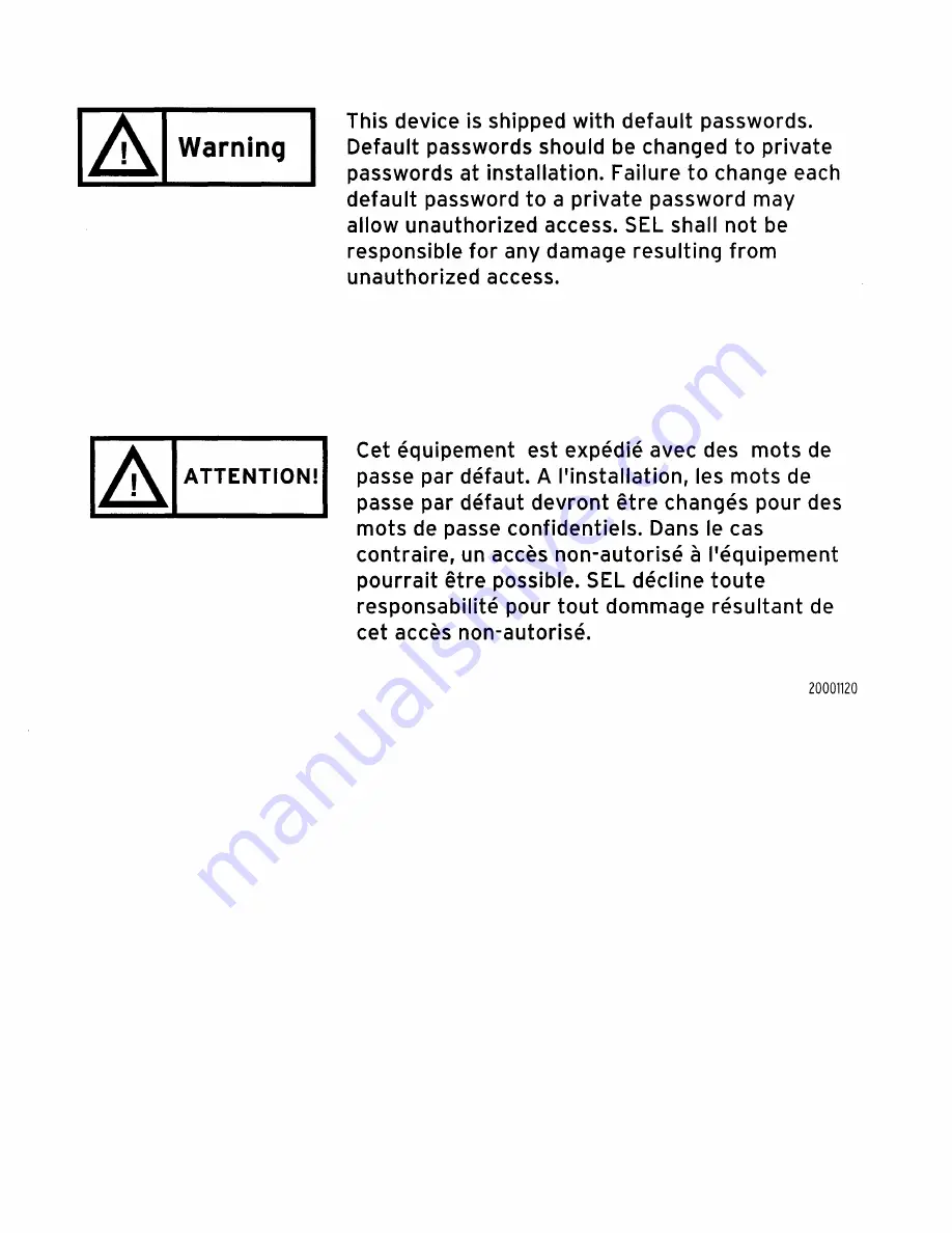 Schweitzer Engineering Laboratories SEL-251D-1 Instruction Manual Download Page 3