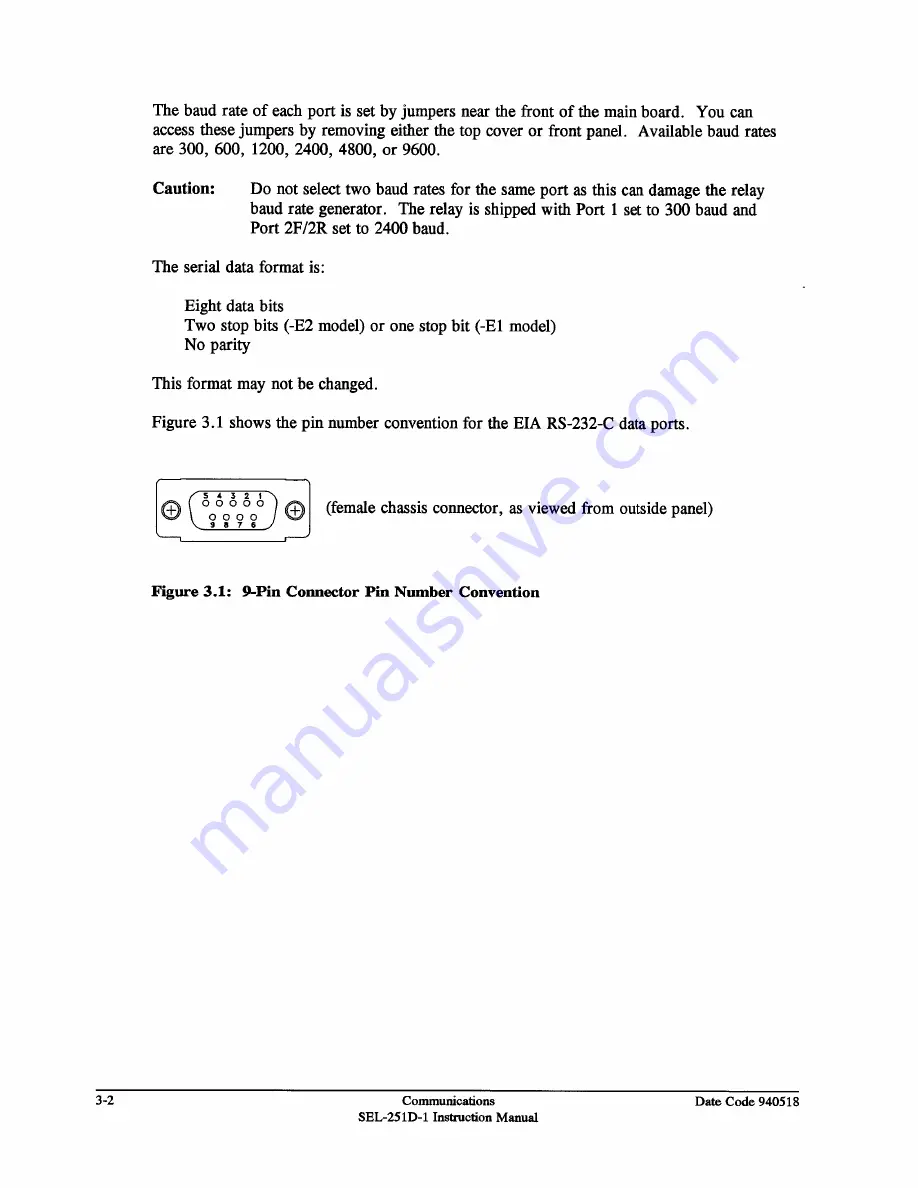 Schweitzer Engineering Laboratories SEL-251D-1 Instruction Manual Download Page 72