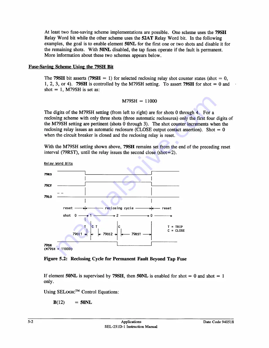 Schweitzer Engineering Laboratories SEL-251D-1 Instruction Manual Download Page 122