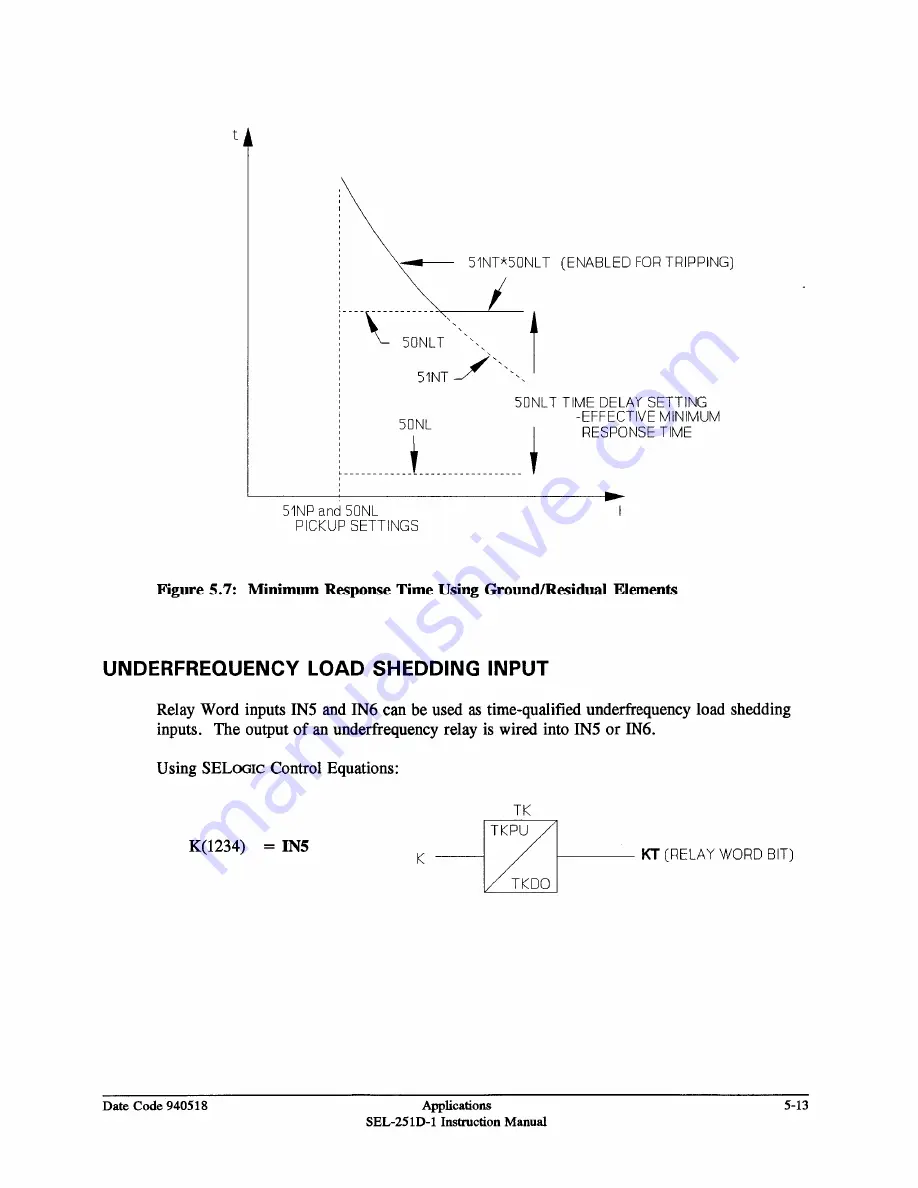 Schweitzer Engineering Laboratories SEL-251D-1 Instruction Manual Download Page 133