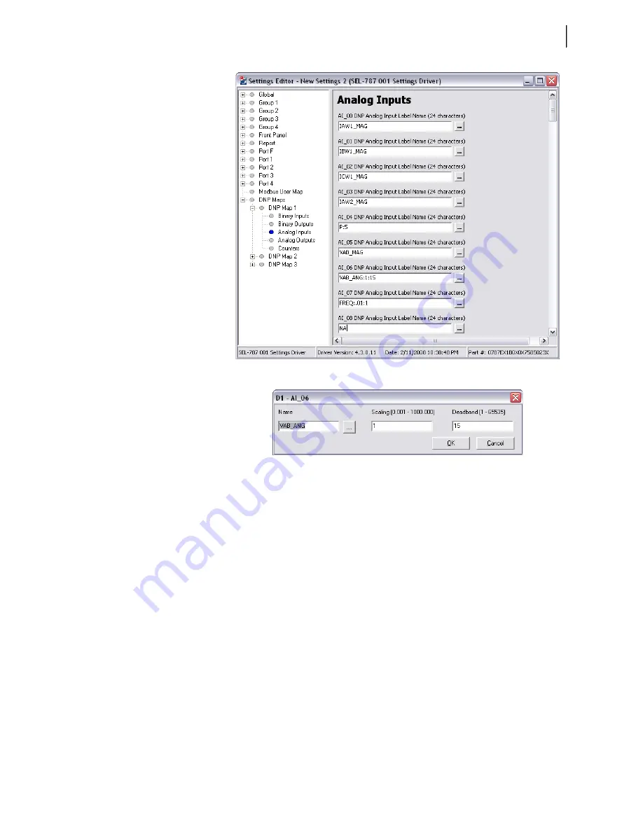 Schweitzer Engineering Laboratories SEL-787 Instruction Manual Download Page 405