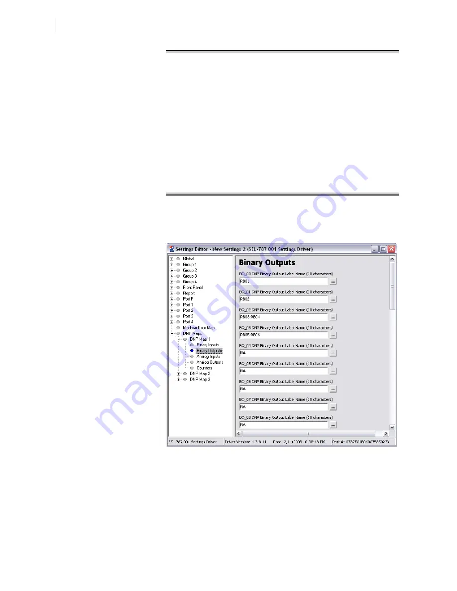 Schweitzer Engineering Laboratories SEL-787 Instruction Manual Download Page 406