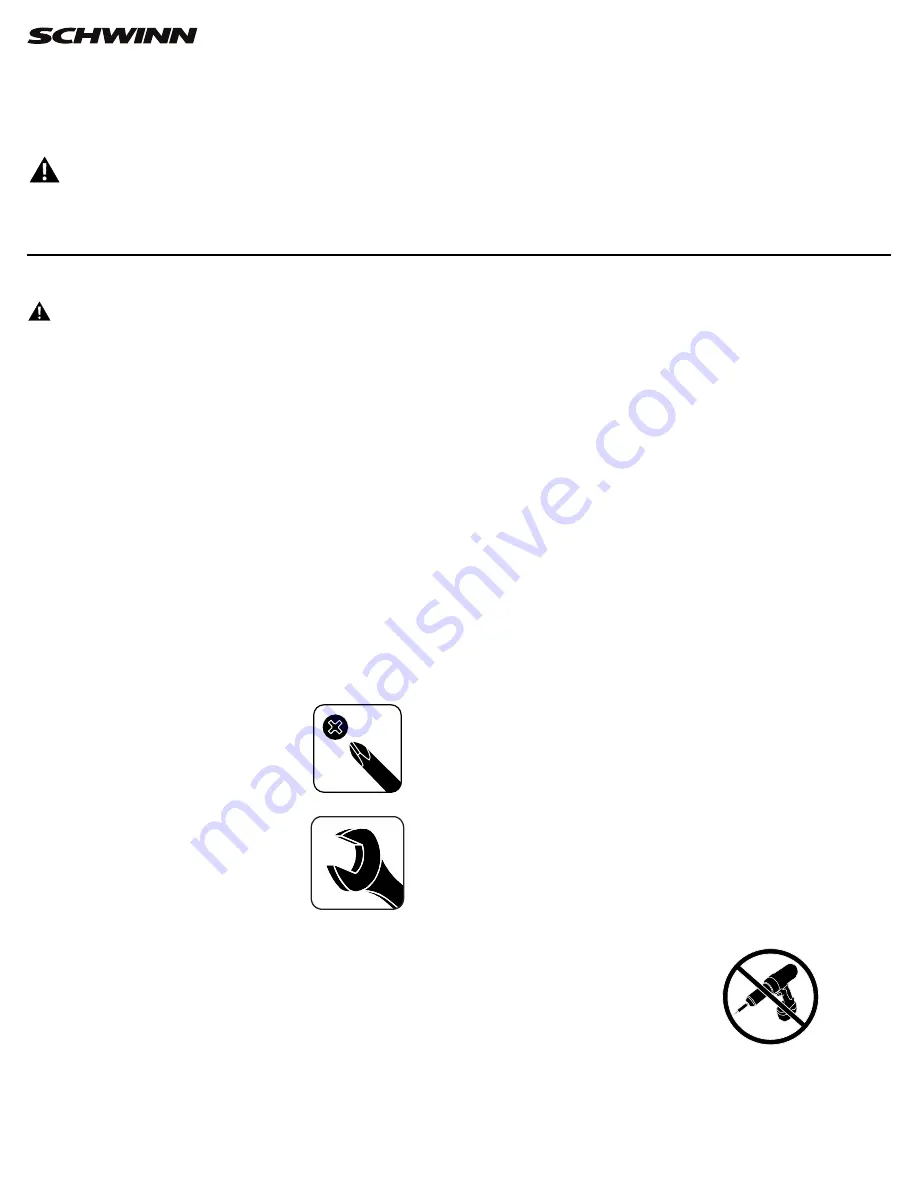 Schwinn Crewmaster Service Manual Download Page 11