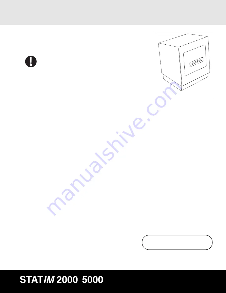 SciCan Statim 2000 Operator'S Manual Download Page 37