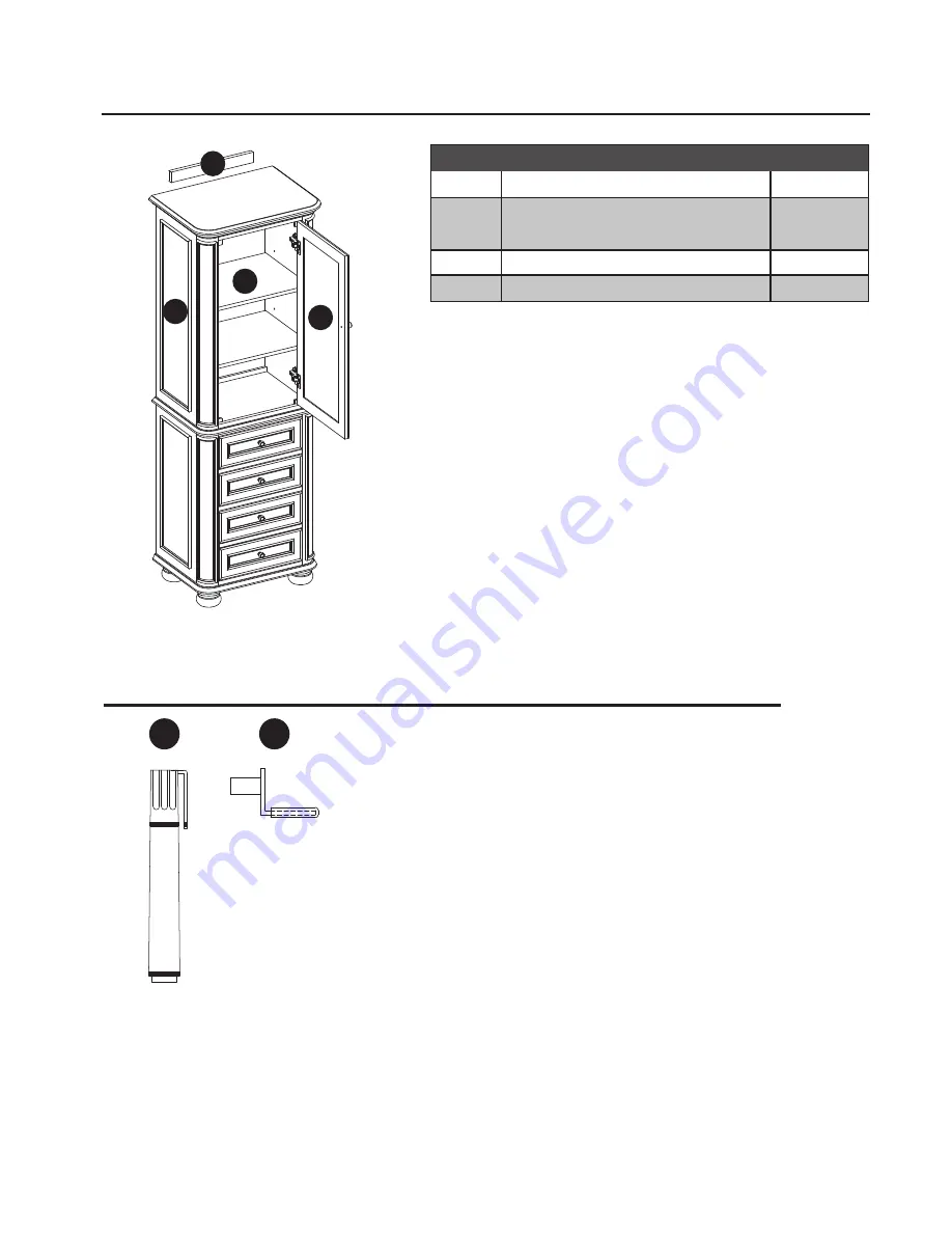 Scott Living Wrightsville Bathroom Floor Cabinet Скачать руководство пользователя страница 3