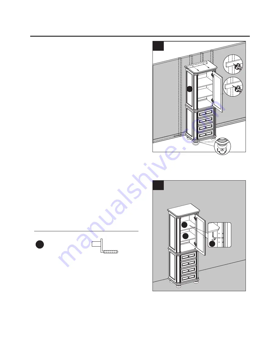 Scott Living Wrightsville Bathroom Floor Cabinet Assembly Instructions Manual Download Page 5