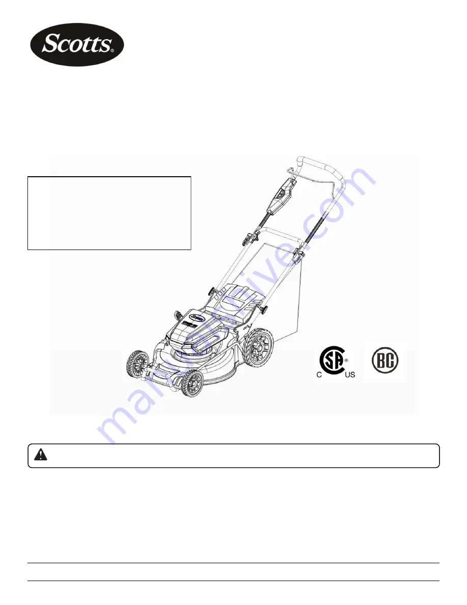 Scotts 62162S Скачать руководство пользователя страница 1