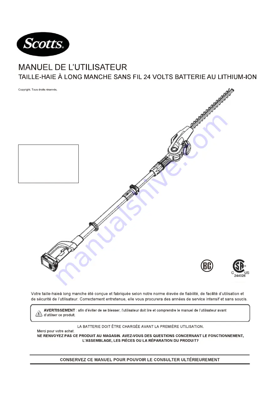 Scotts LPHT11724S Operator'S Manual Download Page 21