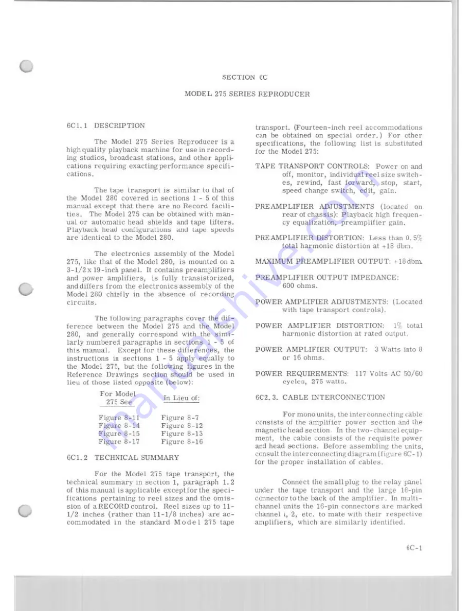 Scully 275 Series Instruction Manual Download Page 48