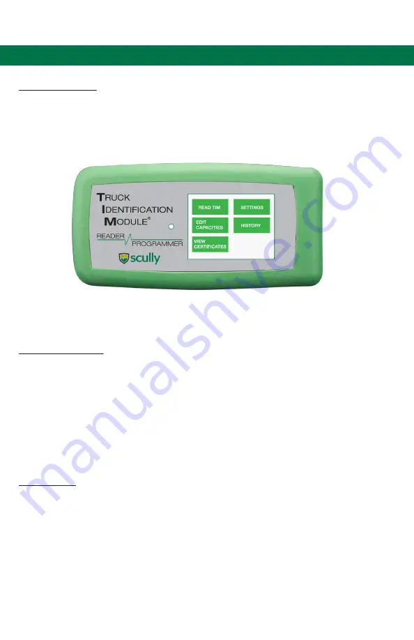 Scully TP-100-244 User Manual Download Page 12