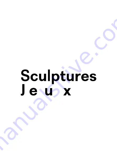 Sculptures Jeux Giralot Closet Instructions For Use Manual Download Page 7