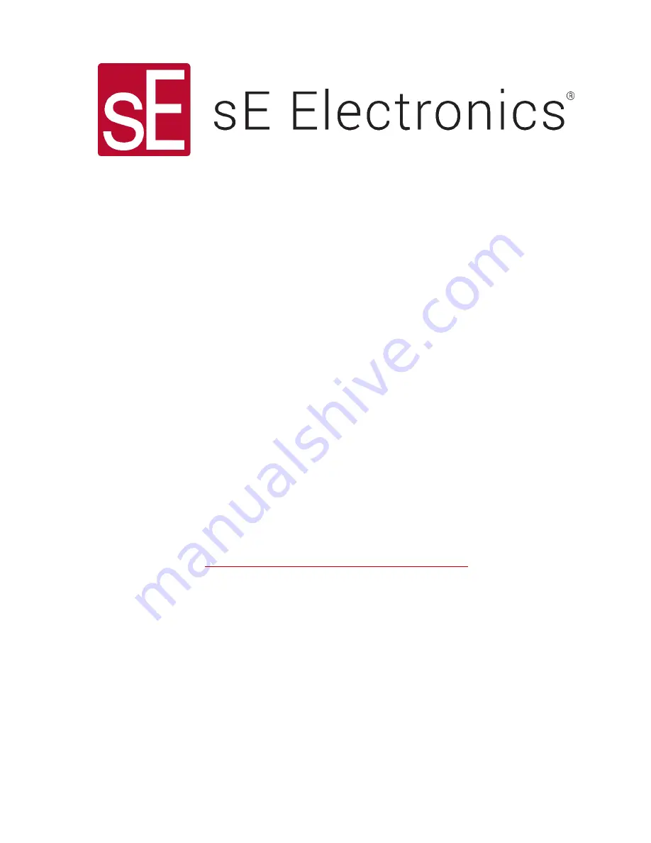 SE Electronics X1 S User Manual Download Page 20