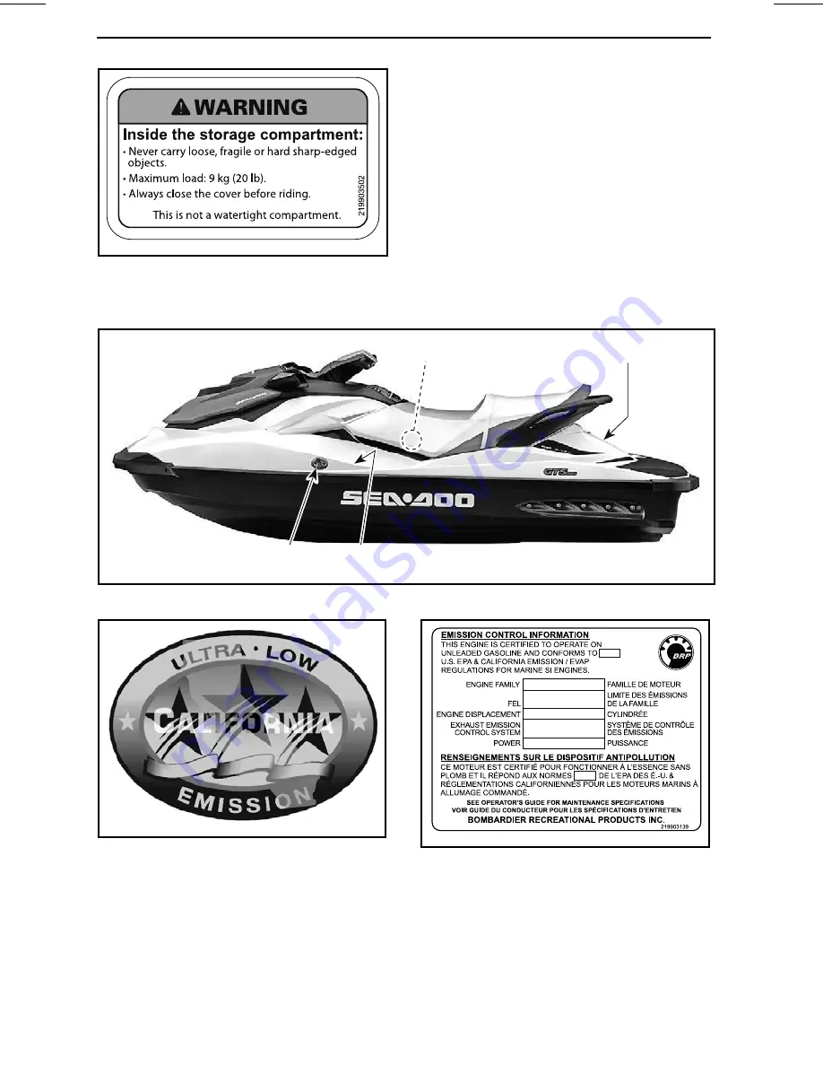 Sea-doo 2001 GTS Operator'S Manual Download Page 36