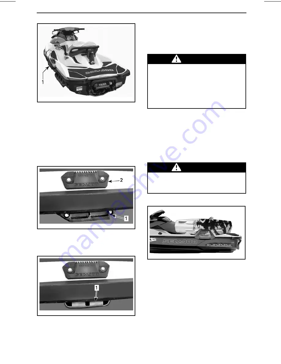 Sea-doo 2001 GTS Operator'S Manual Download Page 73