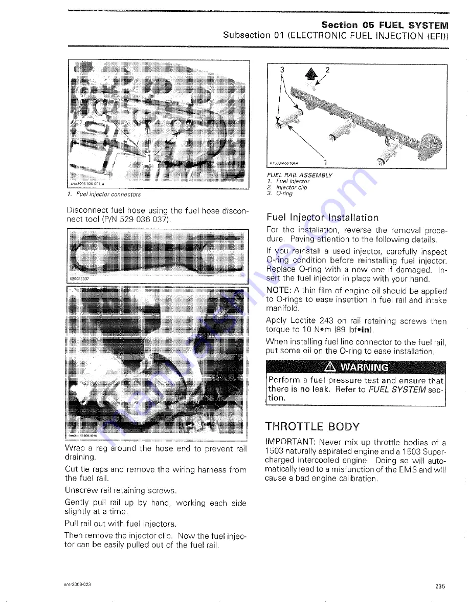 Sea-doo 4-TEC series 2008 Shop Manual Download Page 260