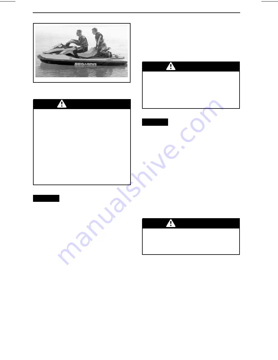 Sea-doo GTI Series Operator'S Manual Download Page 78