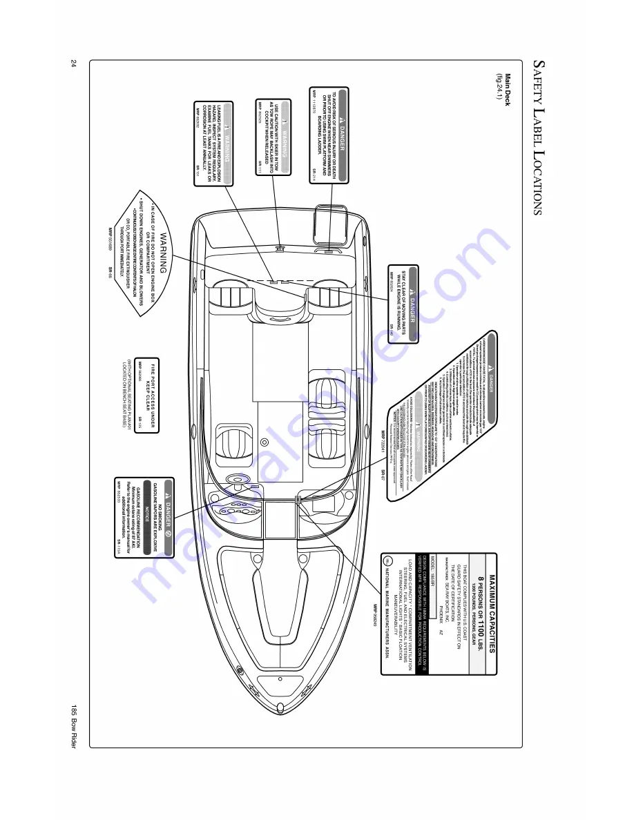 Sea Ray Boats 185 Bow Rider Supplemental Owner'S Manual Download Page 24