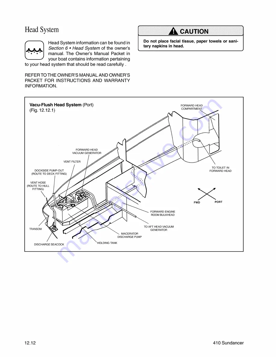 Sea Ray 410 Sundancer Owner'S Manual Supplement Download Page 12