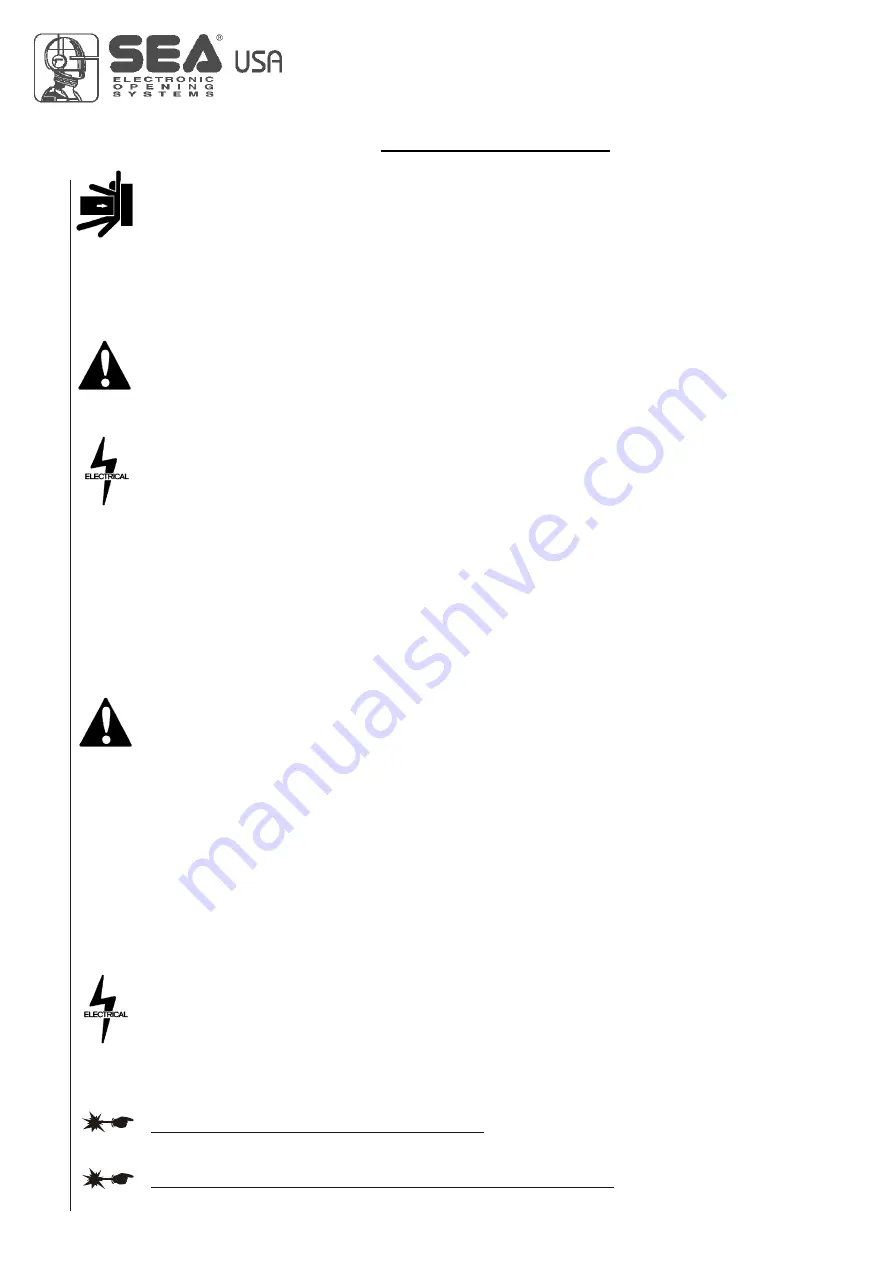 SEA USA USER 2 - 24V Manual Download Page 5