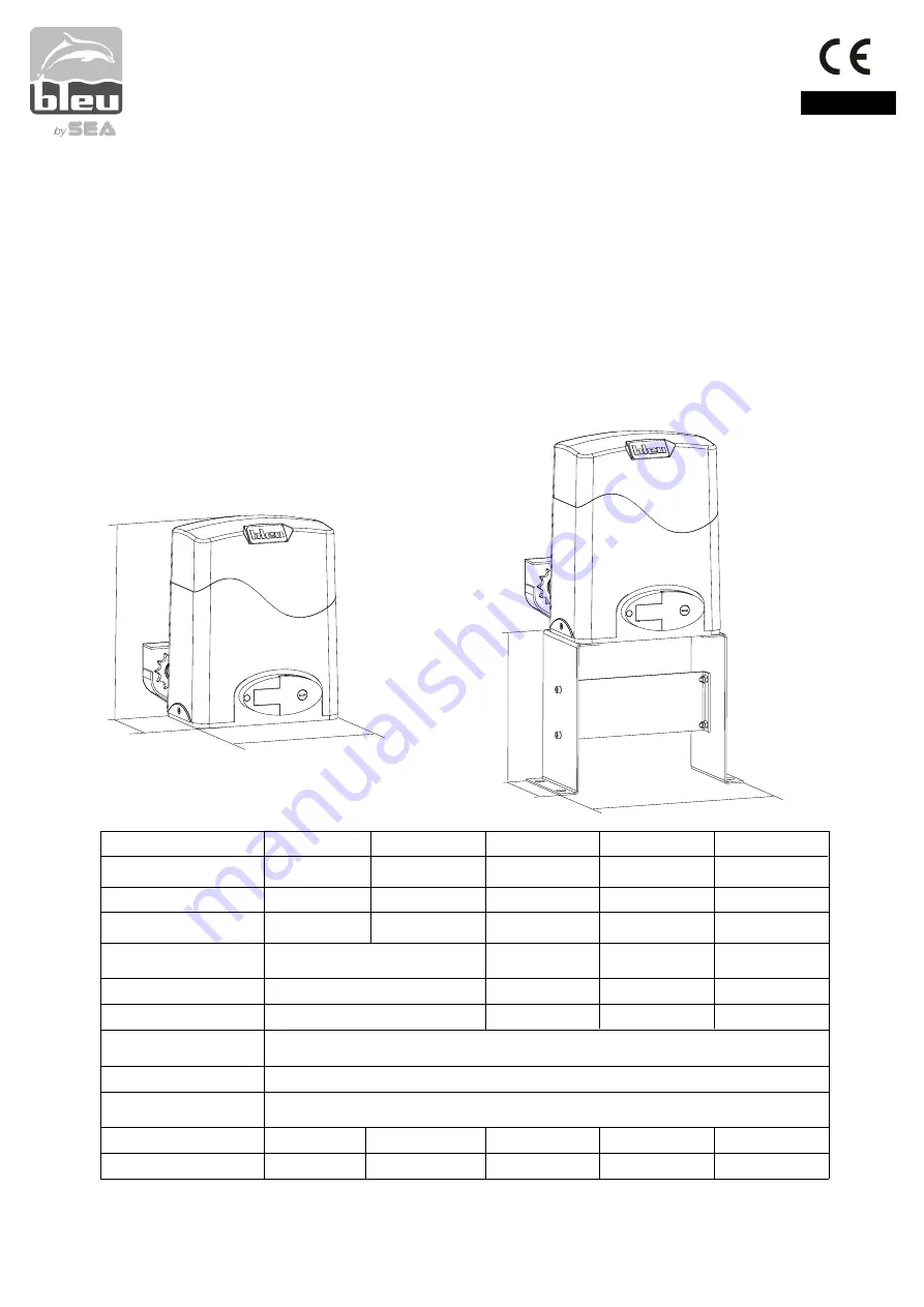 SEA BLEU B200 Manual Download Page 23