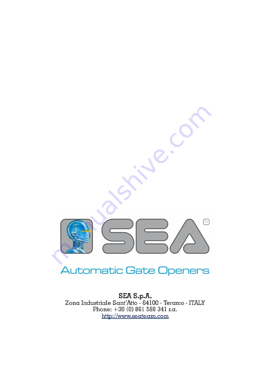 SEA E-SUN PLUS BOOST User Manual Download Page 12