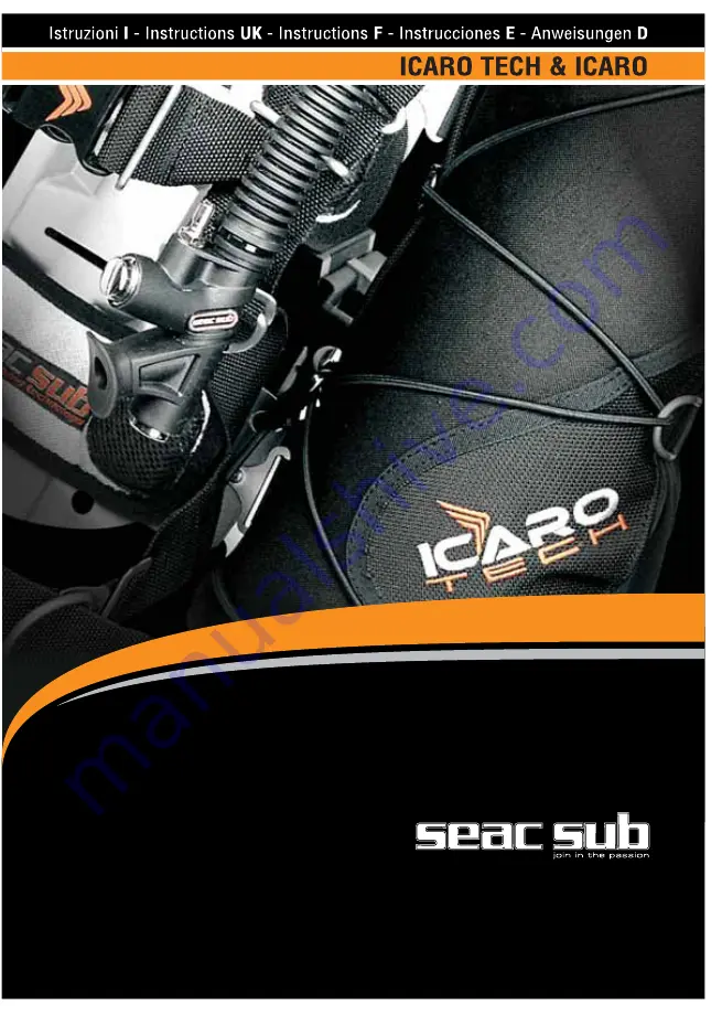 Seac Sub ICARO Instructions Manual Download Page 1