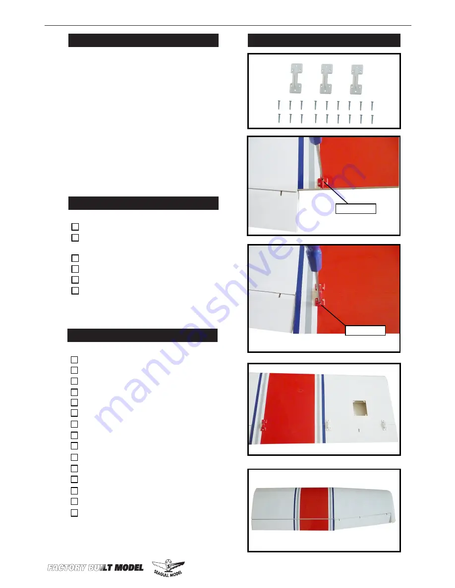 Seagull Models MAXI LIFT 33cc Assembly Manual Download Page 3