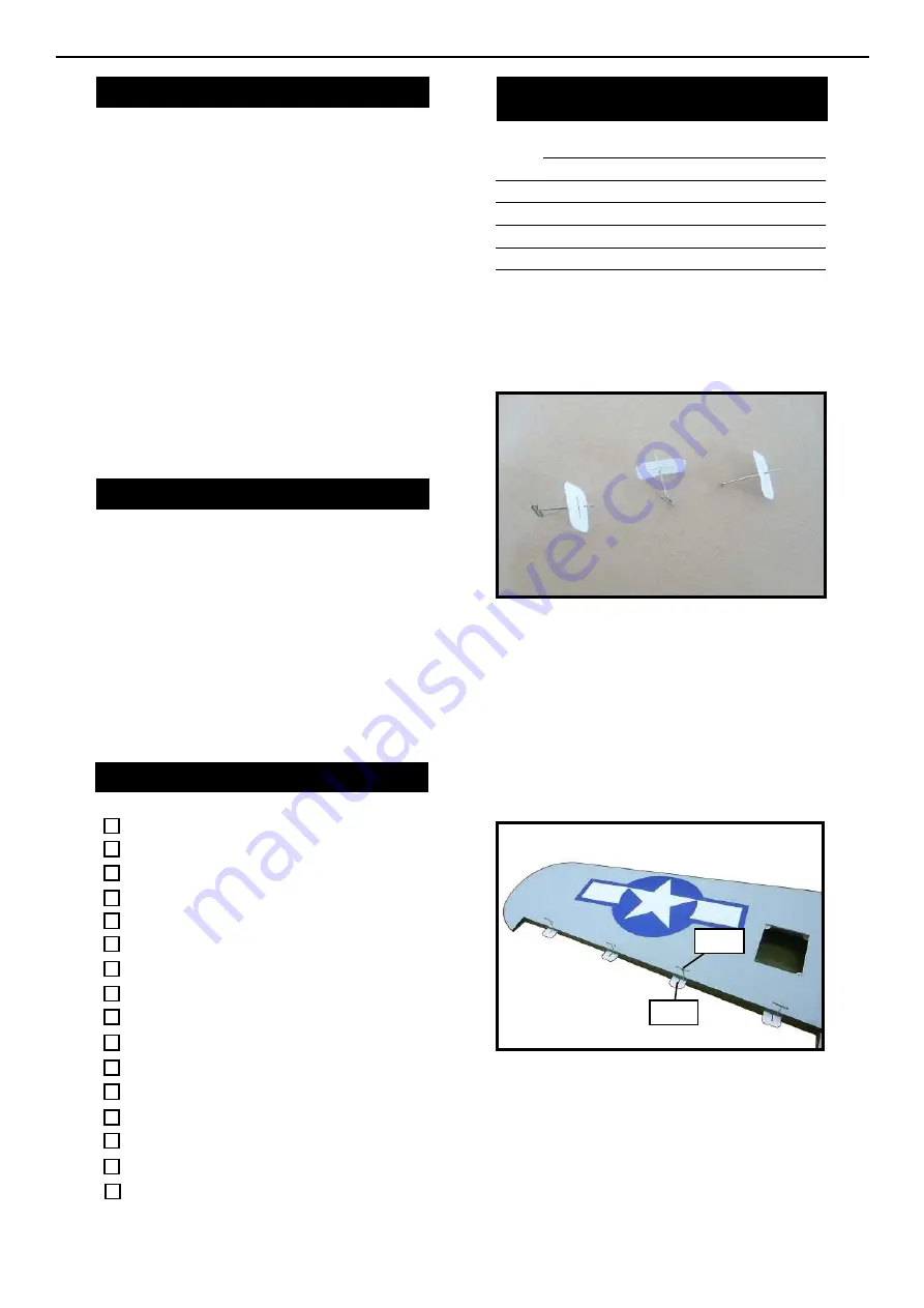 Seagull Models Mitchell B-25 Assembly Manual Download Page 3