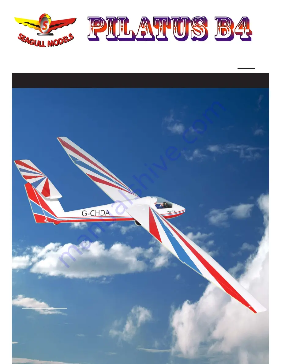 Seagull Models PILATUS B4 Assembly Manual Download Page 1