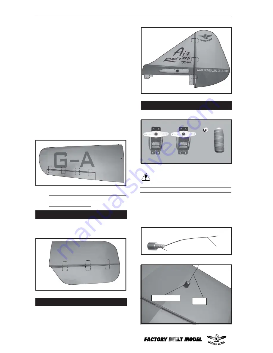 Seagull Models SPARROW HAWK 62 CC Assembly Manual Download Page 4