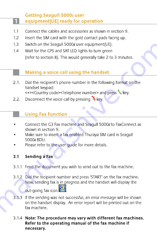 Seagull 5000i Quick Start User Manual Download Page 2