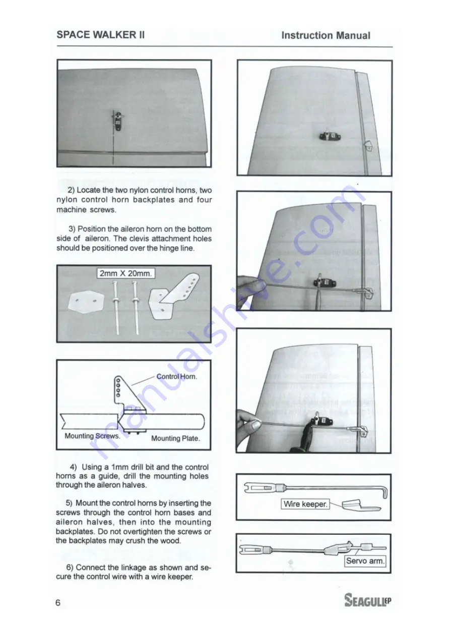 Seagull Space Walker II Assembly Manual Download Page 6